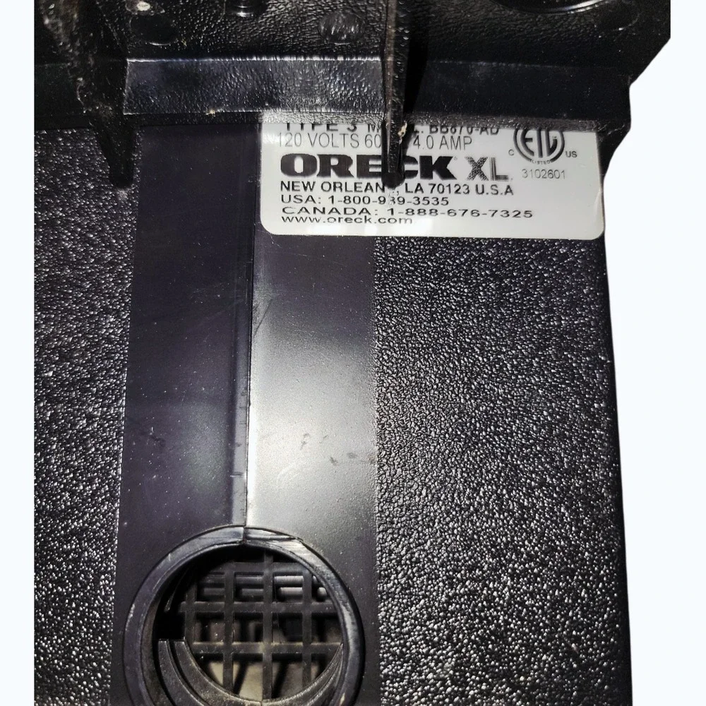 Oreck XL‎ Compact Canister Vacuum Portable Handheld w/ Hose Strap Tested